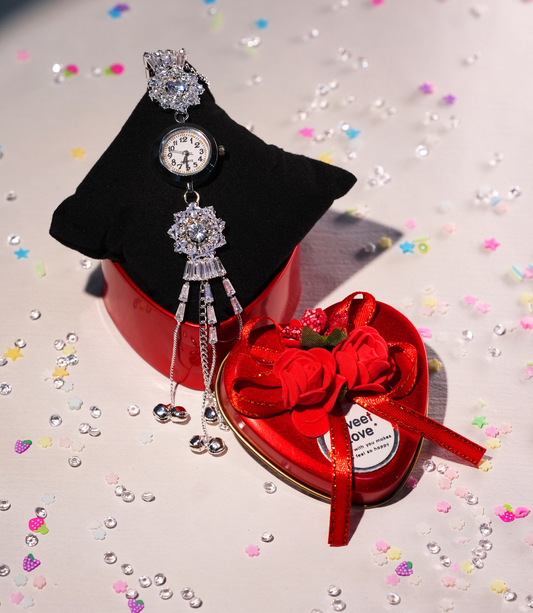 Wondervel Crystal Heartdrop Quartz Watch for Women